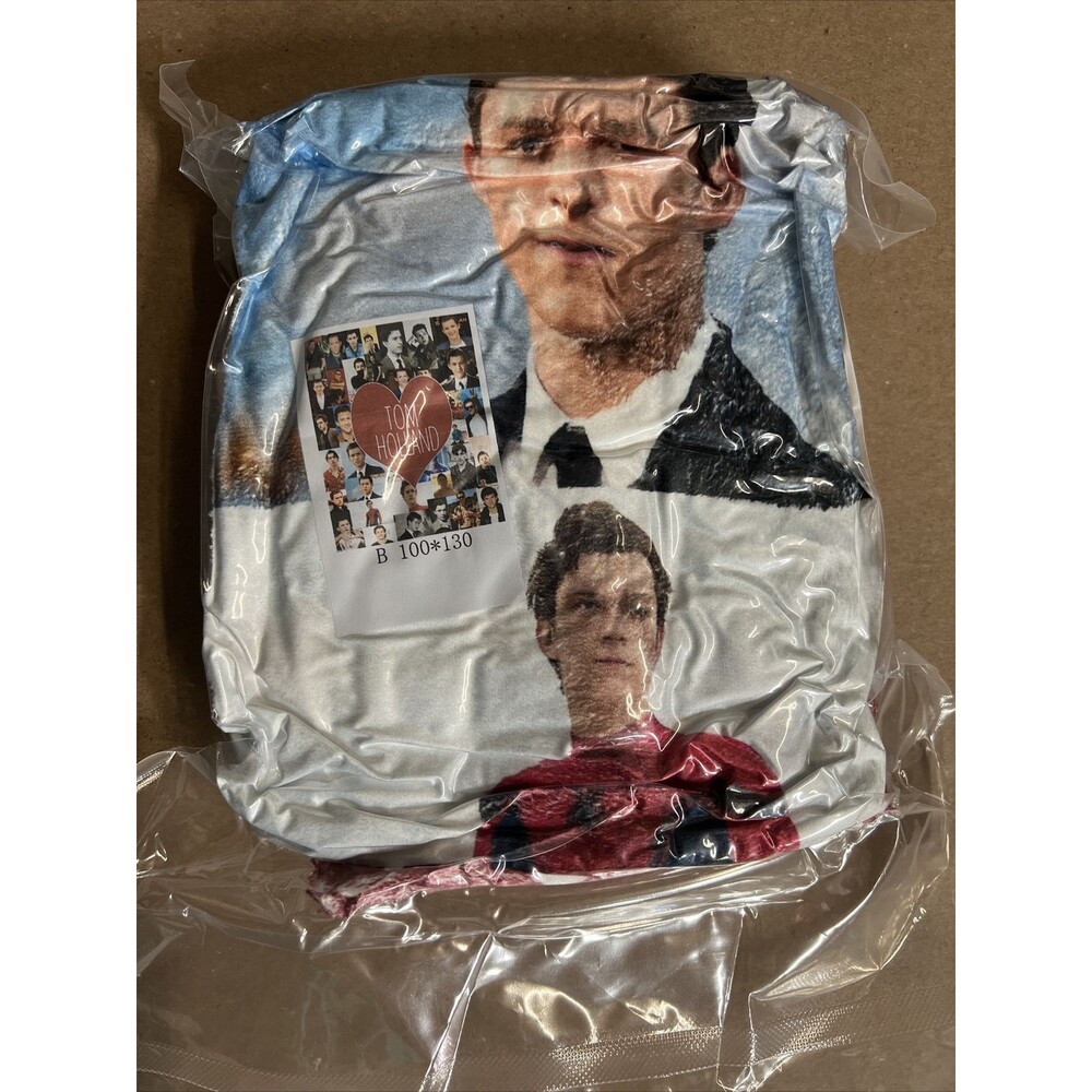 100x130 Tom Holland love Photo Collage Sherpa Fleece Blanket Throw Blanket